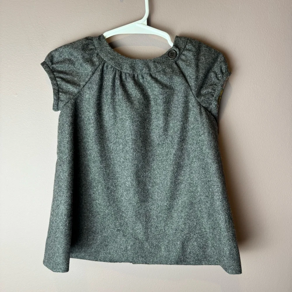Bonpoint Gray Dress Wool Cashmere - Baby 12M - Picture 2 of 11